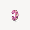 Ear cuff fuschia et zircons verts Dibba L P