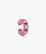 Ear cuff fuschia et zircons verts Dibba L P