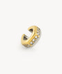 Ear cuff hexagonal bicolour and zirconiums Lovis Bi
