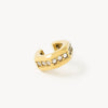 Ear cuff héxagonal doré et zirconiums Lovis G