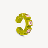 Loki S silver and zirconium ear cuff