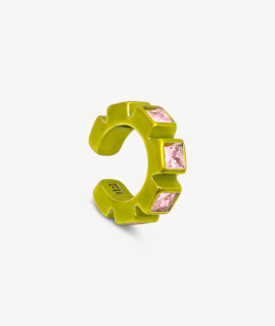 Loki S silver and zirconium ear cuff - YParis