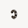 Loki S silver and zirconium ear cuff