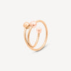 Ear cuff or rose spirale perles d'eau douce FUSION RG