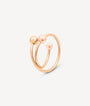 Ear cuff or rose spirale perles d'eau douce FUSION RG