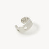 Ear cuff plat percé argenté June Trash S