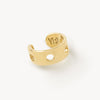 Ear cuff plat percé doré June Trash G