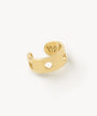 Ear cuff flat pierced gold June Trash G