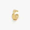 Ear cuff plat torsadé doré June Xs G