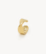 Ear cuff plat torsadé doré June Xs G