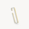 Shilo BI two-tone rectangle ear cuff