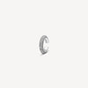 Ear cuff rond argenté avec zircons ALF S