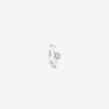 Round silver ear cuff with zircons STELLA S