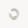 Ear cuff rond argenté Big Bowie S