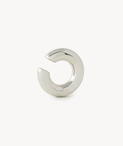 Ear cuff rond argenté Big Bowie S - YParis