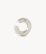 Ear cuff rond argenté Big Bowie S
