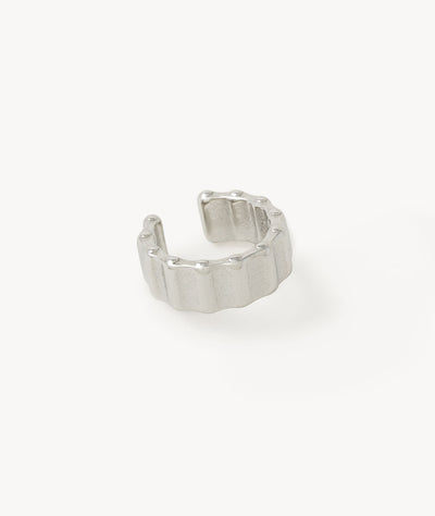 Round silver ear cuff Dany S - YParis