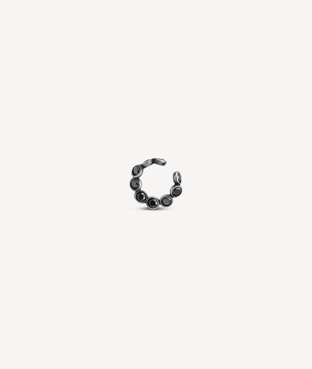 ANATA VS round silver vintage-effect ear cuff