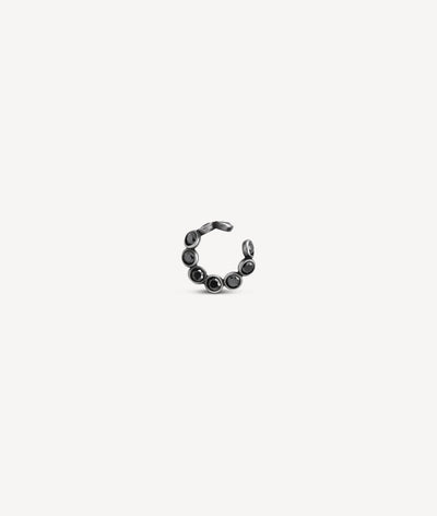 ANATA VS round silver vintage-effect ear cuff - YParis