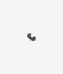 Ear cuff rond argenté et zirconiums noirs effet vintage ONI VS A