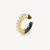 Round silver ear cuff with zircons Kim S