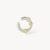 Ear cuff rond bicolore Elvin Bi