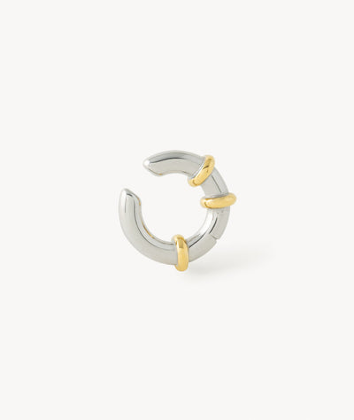 Ear cuff rond bicolore Elvin Bi - YParis