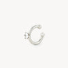Ear cuff rond doré avec zirconium Bully Star S