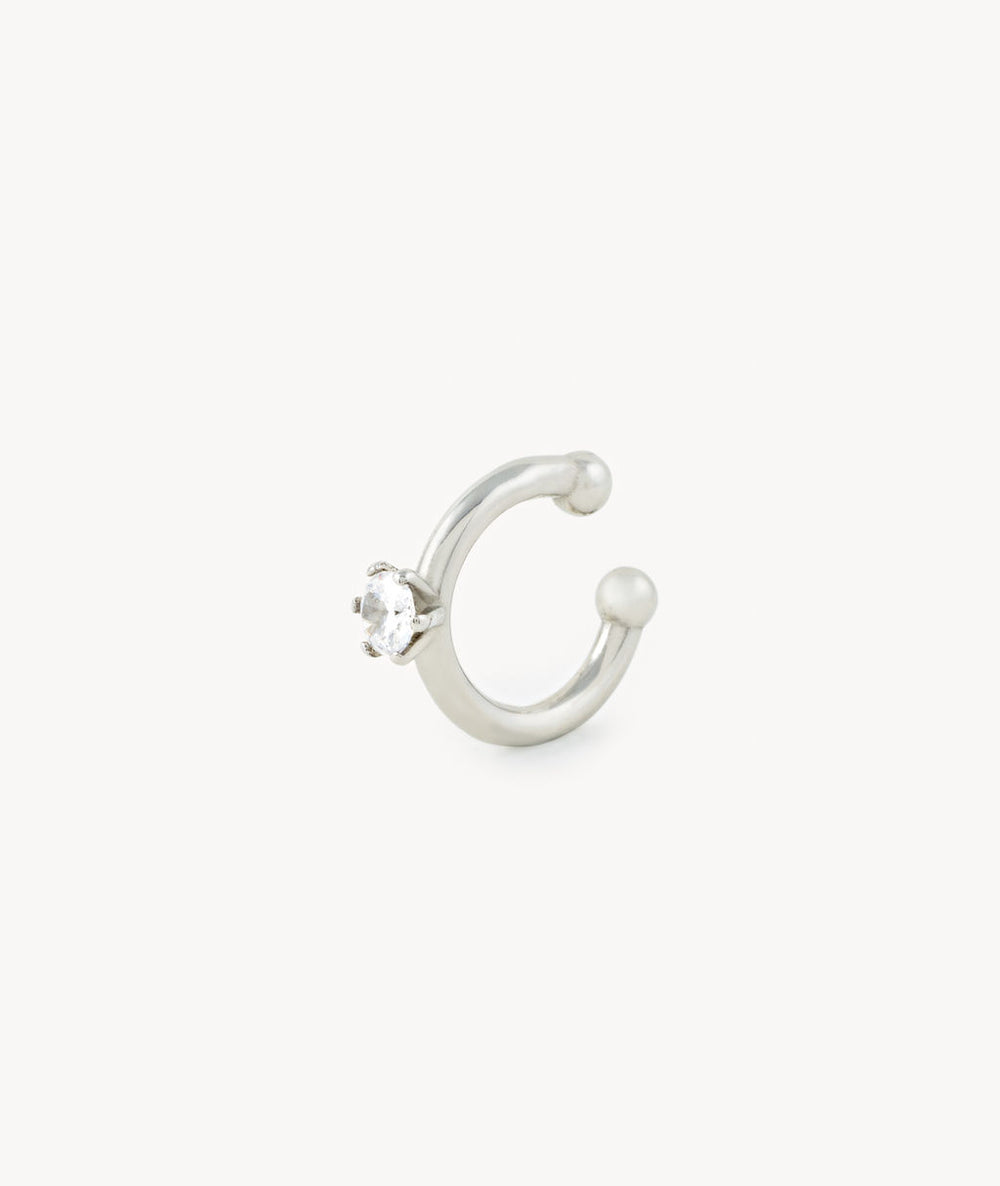 Ear cuff rond doré avec zirconium Bully Star S