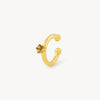 Bully G round gold ear cuff