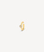 Round gold ear cuff with zircons STELLA G