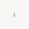 Ear cuff rond doré et zircons champagne effet vintage Abi S VG