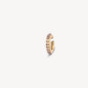 Ear cuff rond doré et zircons champagne et marrons effet vintage Abi L VG