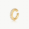 Ear cuff rond doré et zircons Kim L G