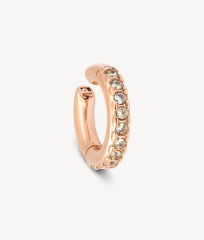 Ear cuff rond doré et zircons Kim L RG - YParis