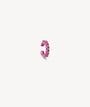 Ear cuff rond fuschia et zircons roses Abi S P