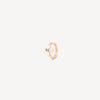 Rose gold round ear cuff with freshwater pearls in a POPPY flower pattern