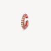 Ear cuff rond orange zircons jaunes et oranges Abi L O