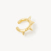 Spiky G round gold ear cuff