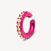Ear cuff rond rose et zircons Abi L P A