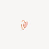 Ear cuff rond rose gold avec pierre naturelle quartz rose ASTA RG