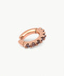 Round silver ear cuff with zircons Kim S