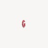 Ear cuff rond rouge zircons rouges Abi S R