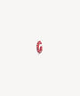 Ear cuff rond rouge zircons rouges Abi S R