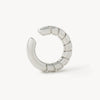 Ora S silver round twisted ear cuff