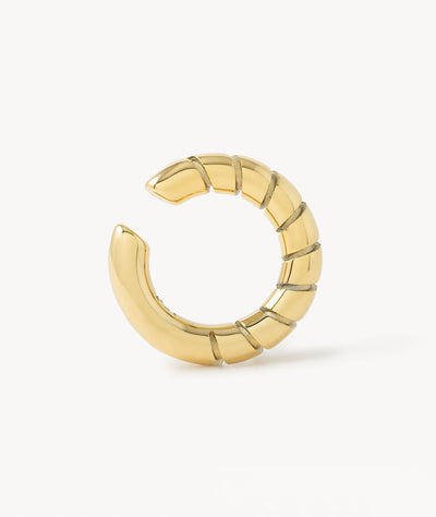 Ear cuff rond torsadé doré Ora G - YParis