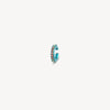 Ear cuff rond turquoise et zircons bleus et oranges Abi L T