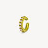 Round silver ear cuff with zircons Kim S