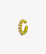 Round silver ear cuff with zircons Kim S