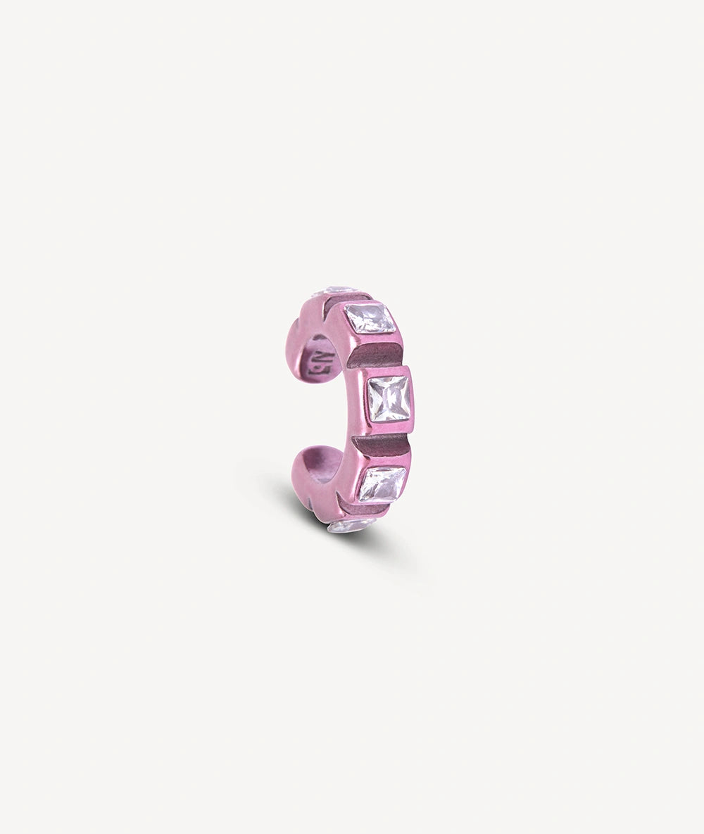 Ear cuff rose et zircons blancs Dibba S LP B